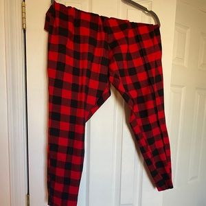 Red/Black Checker Pixie Pants
